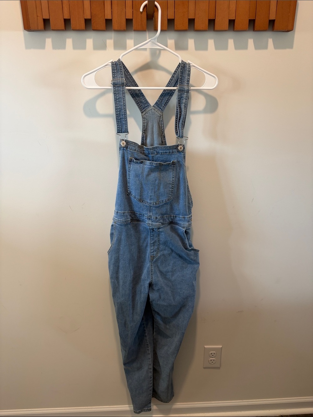 Classic Light Blue Denim Overalls for Women